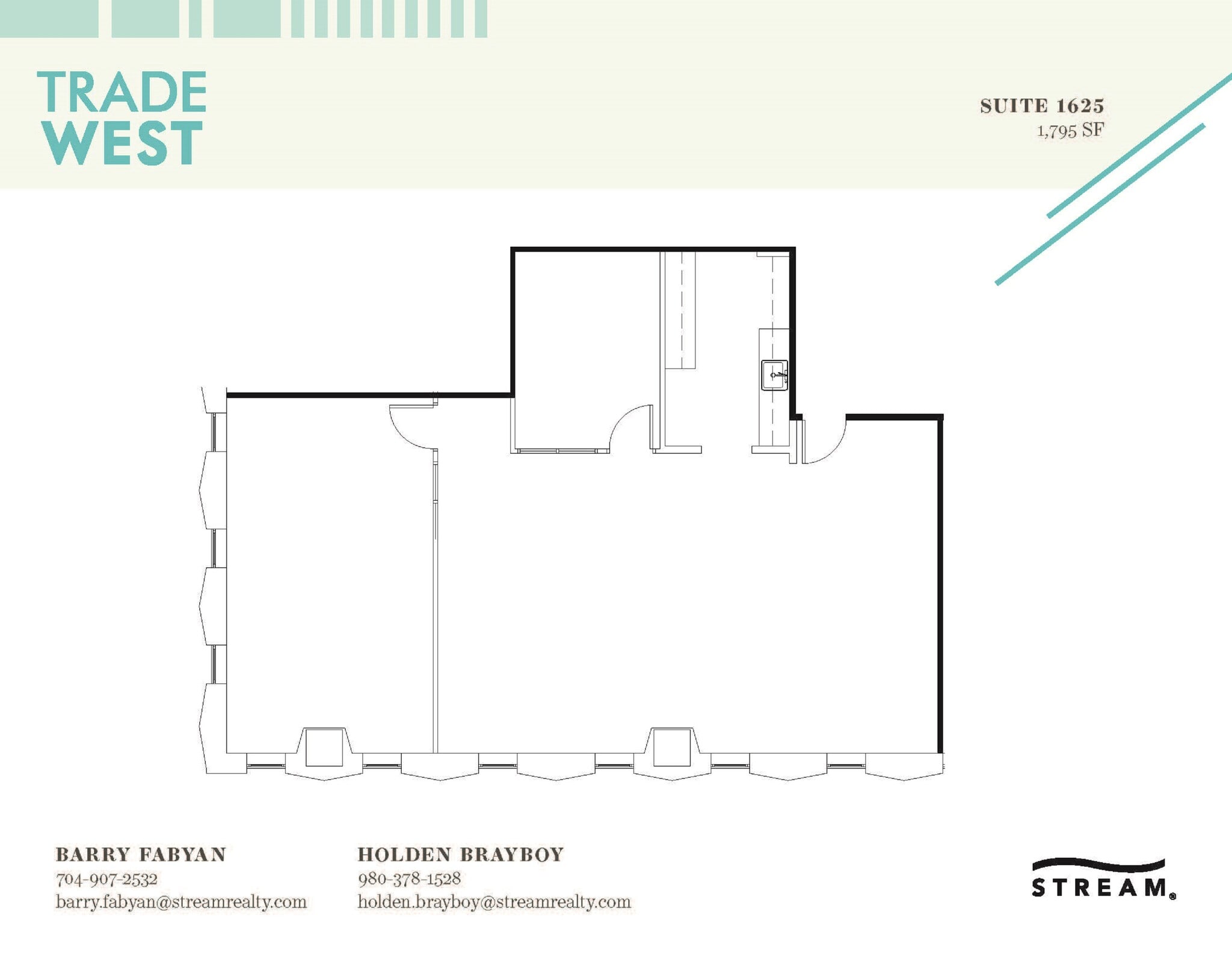 129 W Trade St, Charlotte, NC à louer Plan d’étage– Image 1 sur 1