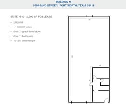 2501-2519 Gravel Dr, Fort Worth, TX à louer Plan d’étage– Image 1 sur 1