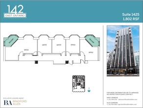 142 E Ontario St, Chicago, IL à louer Plan d’étage– Image 2 sur 2