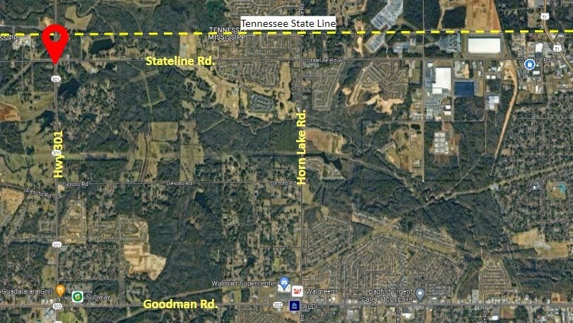 Hwy 301, Southaven, MS à vendre - Aérien – Image 2 sur 3