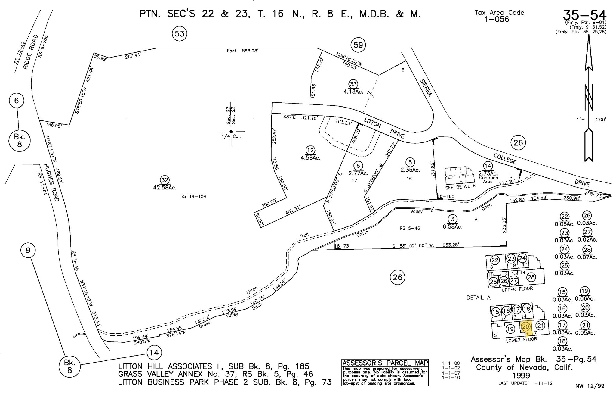 280 Sierra College Dr, Grass Valley, CA à vendre Plan cadastral– Image 1 sur 6