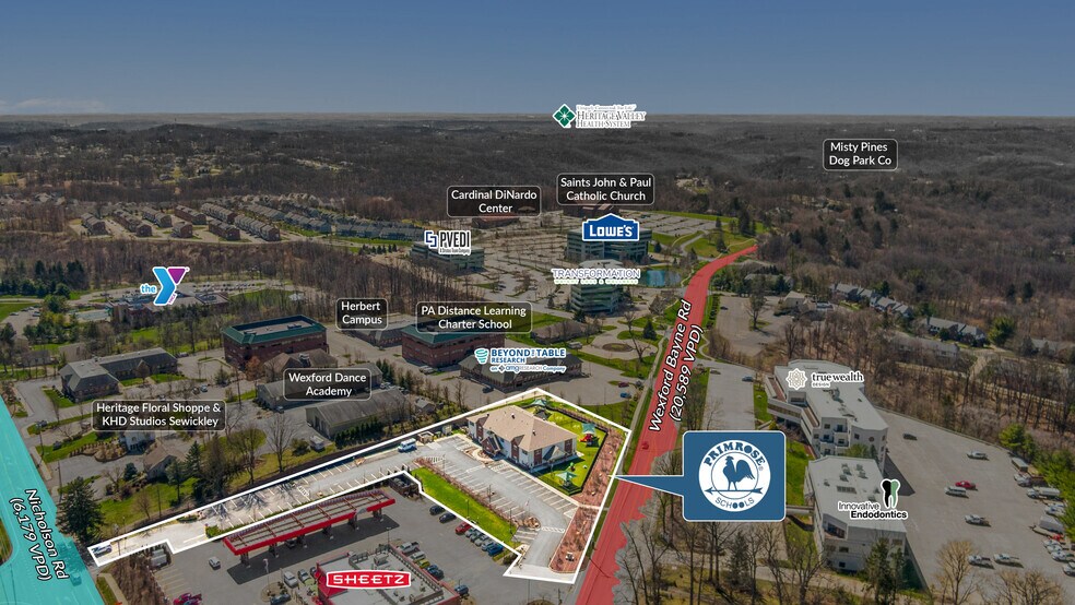 2598 Wexford Bayne Rd, Sewickley, PA à vendre - Photo de l’immeuble – Image 2 sur 5