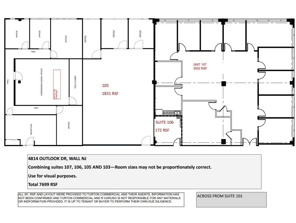 4814 Outlook Dr, Wall Township, NJ à louer Plan d’étage– Image 1 sur 1