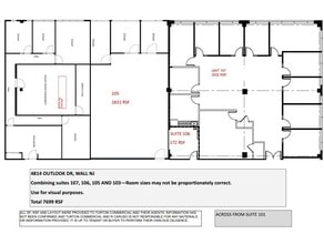 4814 Outlook Dr, Wall Township, NJ à louer Plan d’étage– Image 1 sur 1