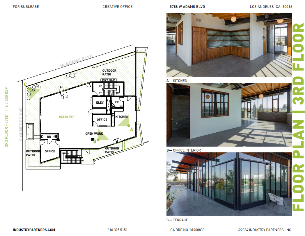 5788 W Adams Blvd, Los Angeles, CA à louer Plan d’étage– Image 1 sur 1