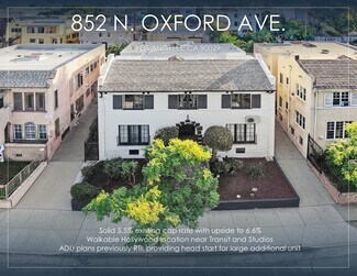 Plus de détails pour 852 N Oxford Ave, Los Angeles, CA - Logement à vendre