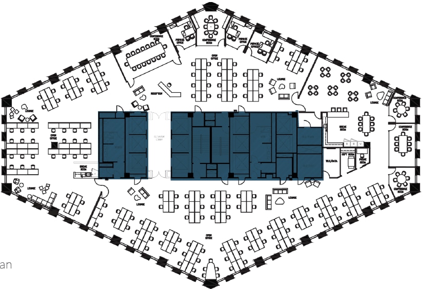 201 Mission St, San Francisco, CA à louer Plan d’étage– Image 1 sur 1
