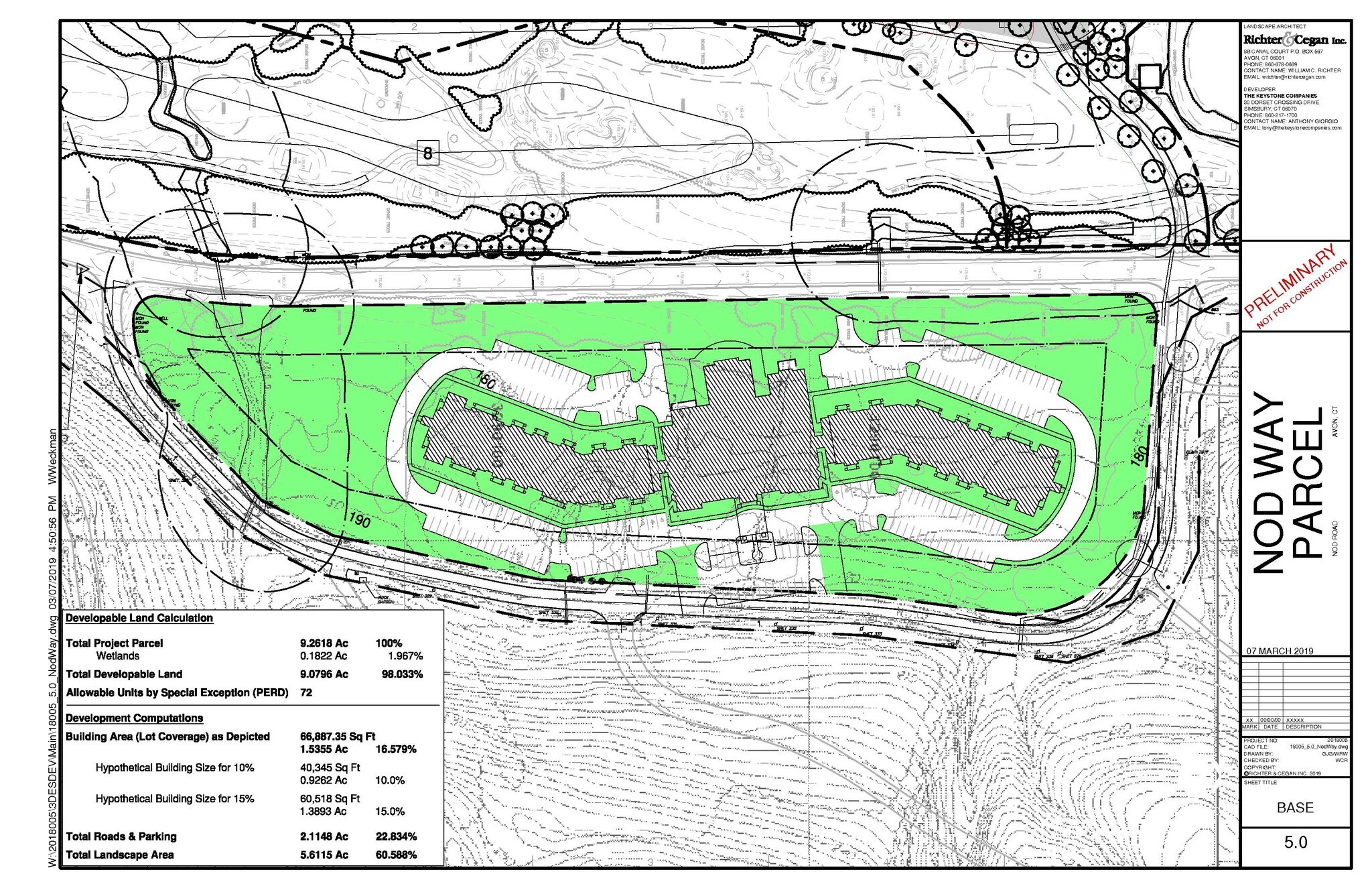 100 Nod, Avon, CT à vendre Plan de site– Image 1 sur 2