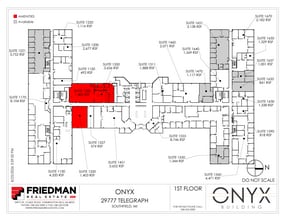 29777 Telegraph Rd, Southfield, MI à louer Plan d’étage– Image 2 sur 2