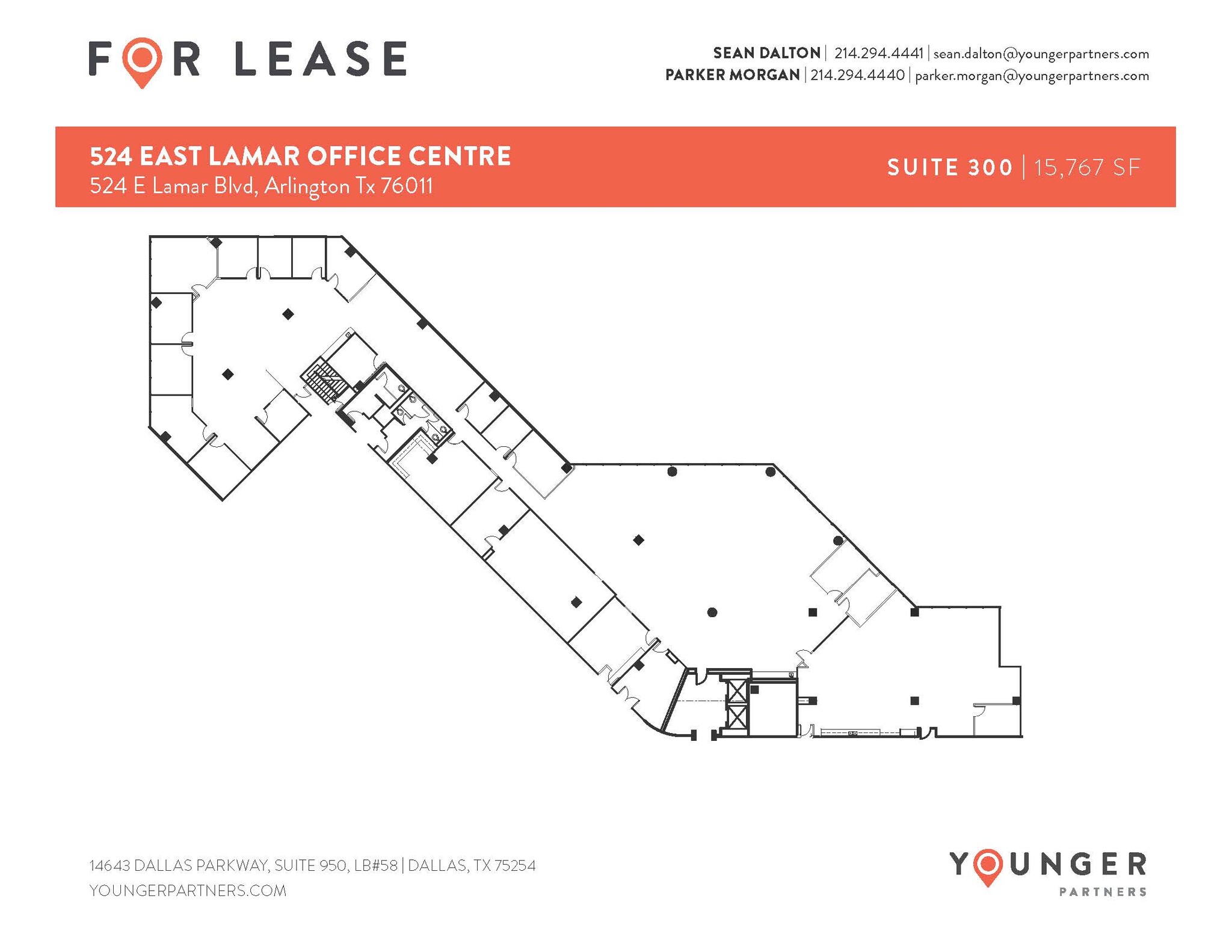 524 E Lamar Blvd, Arlington, TX à louer Plan d’étage– Image 1 sur 1
