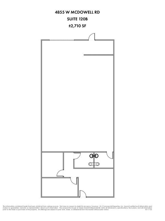 4845 W McDowell Rd, Phoenix, AZ à louer Plan d’étage– Image 1 sur 1