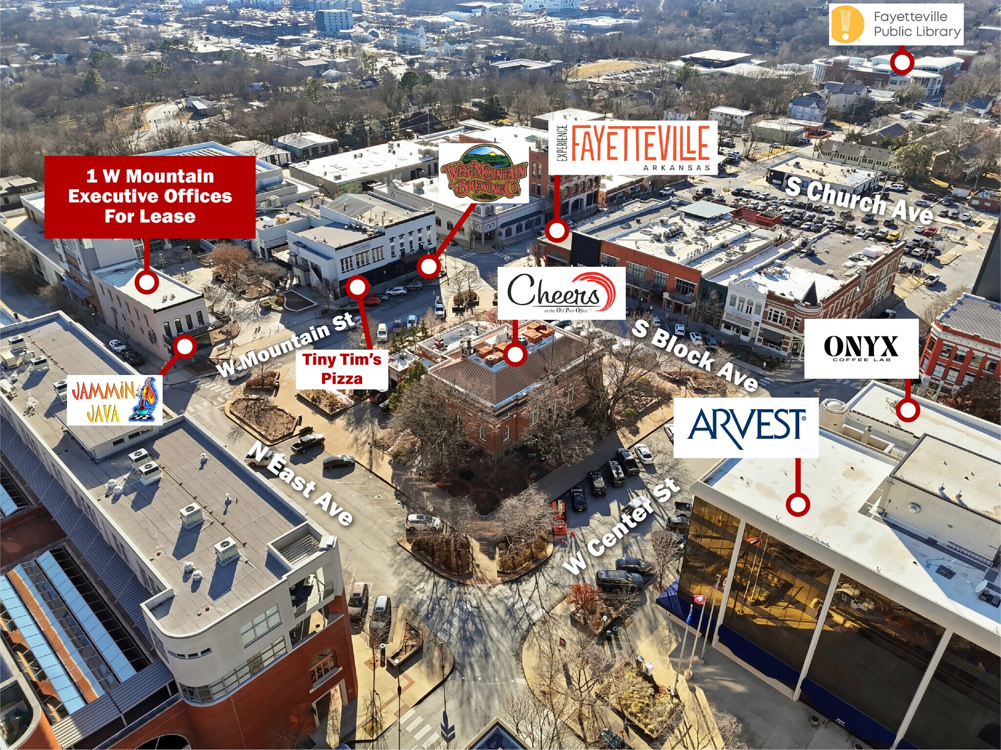 1 W Mountain St, Fayetteville, AR à louer Photo principale– Image 1 sur 29