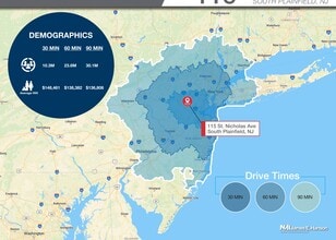 115 Skyline Dr, South Plainfield, NJ à louer Carte– Image 2 sur 6