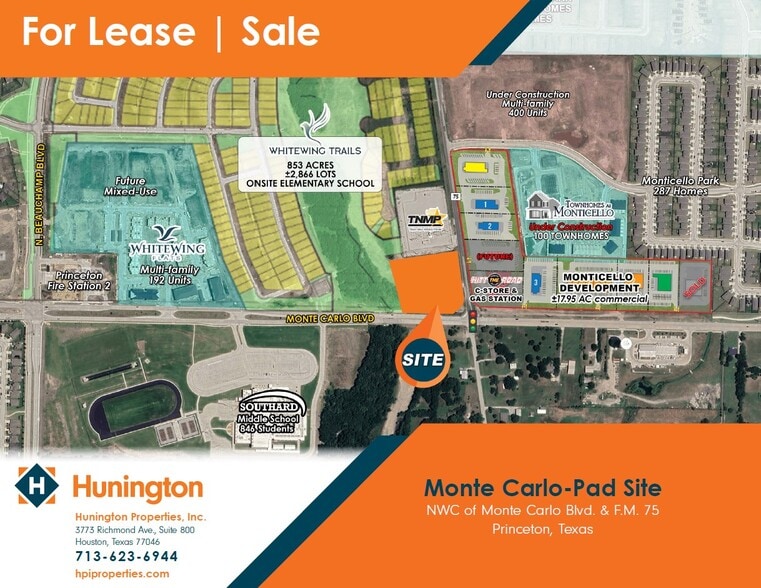 NWC Of Monte Carlo Boulevard & FM 75, Princeton, TX à vendre - Photo de l’immeuble – Image 1 sur 1