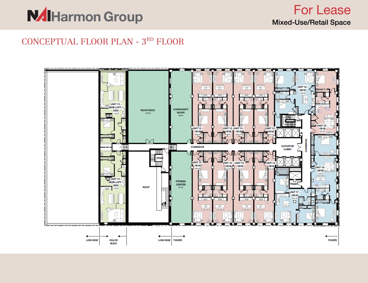 608 Madison Ave, Toledo, OH à louer Plan d’étage– Image 1 sur 1