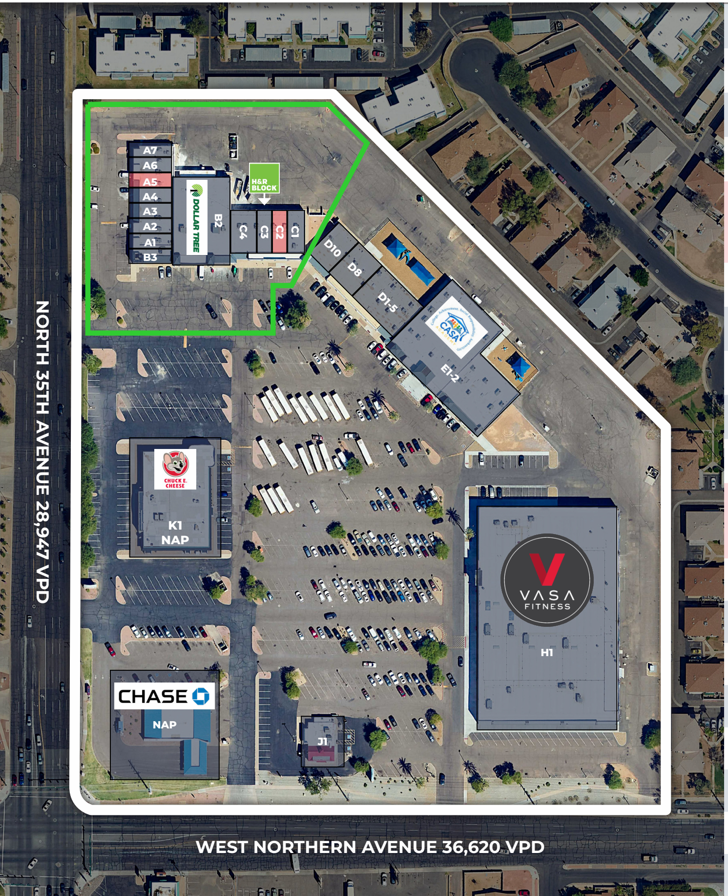 8115-8129 N 35th Ave, Phoenix, AZ à louer Carte– Image 1 sur 1