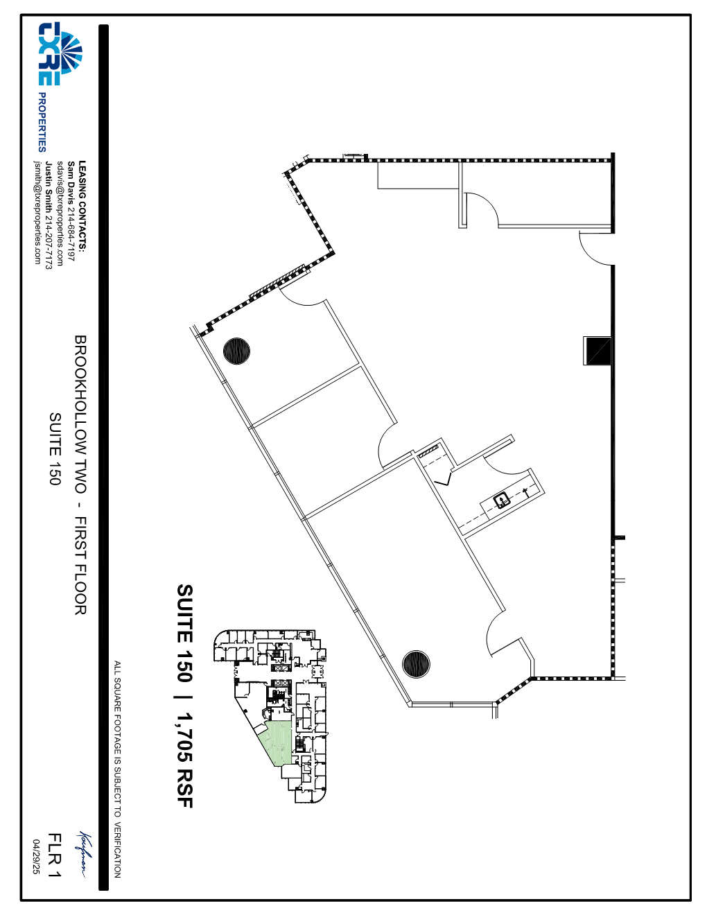 2301 E Lamar Blvd, Arlington, TX à louer Plan d’étage– Image 1 sur 2