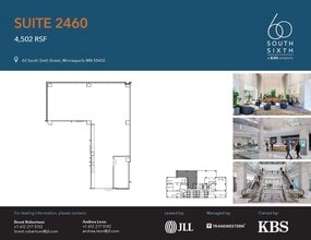 60 S 6th St, Minneapolis, MN à louer Plan d’étage– Image 1 sur 1