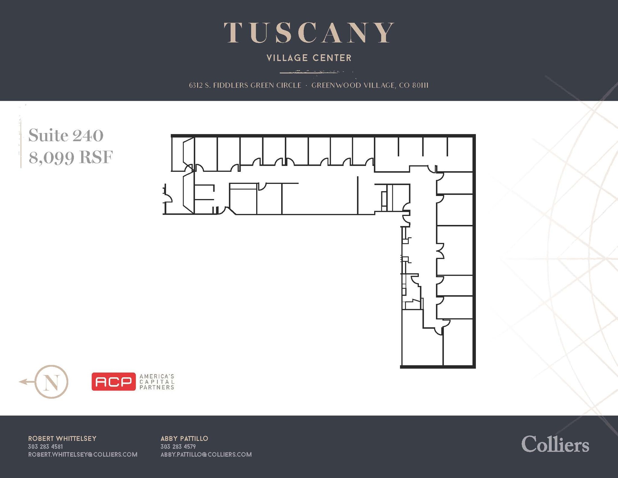 6312 S Fiddlers Green Cir, Greenwood Village, CO à louer Plan d’étage– Image 1 sur 1