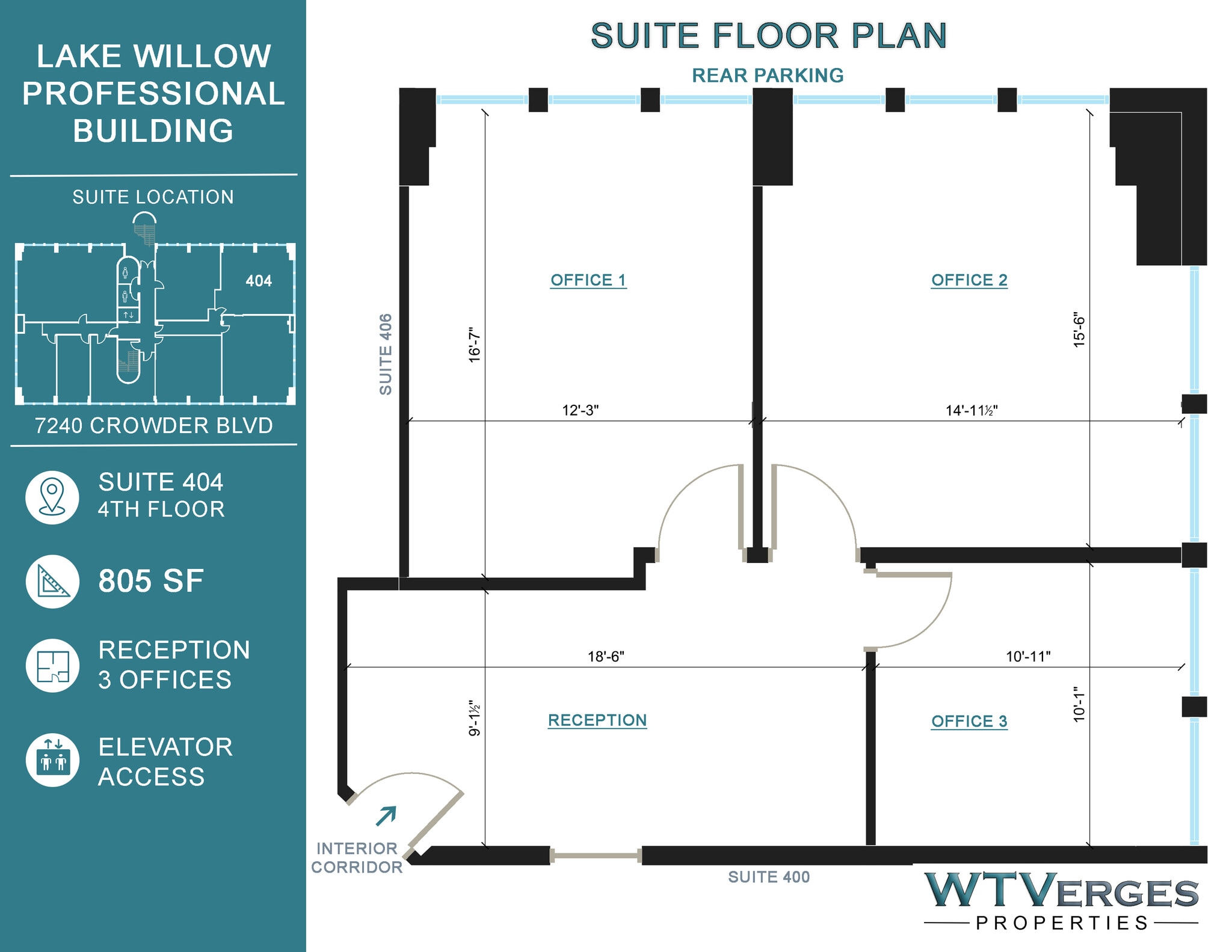7240 Crowder Blvd, New Orleans, LA à louer Plan d’étage– Image 1 sur 1