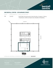 505 Burrard St, Vancouver, BC à louer Plan d’étage– Image 1 sur 1