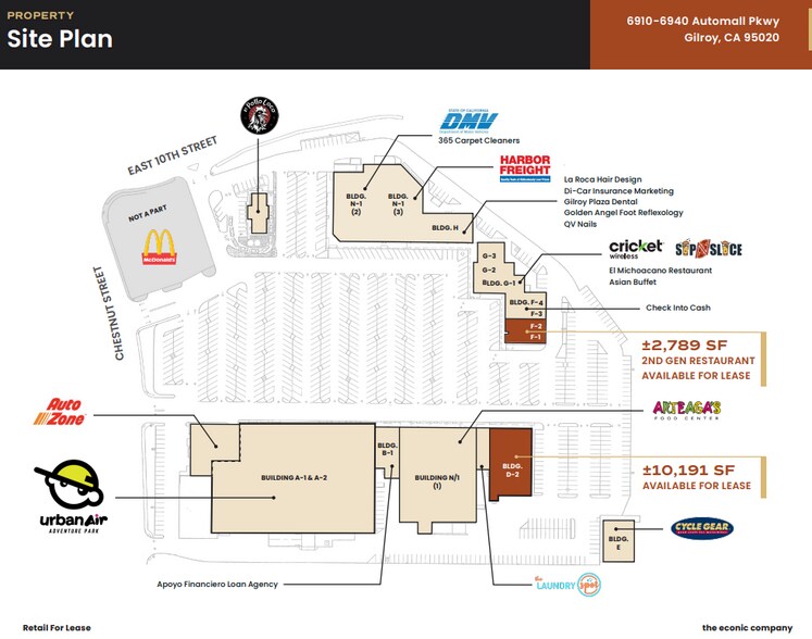 6900-6990 Chestnut St, Gilroy, CA à louer - Plan de site – Image 2 sur 2