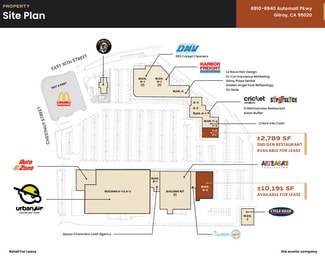 Plus de détails pour 6900-6990 Chestnut St, Gilroy, CA - Local commercial à louer