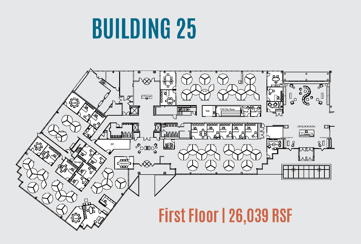 25 Tri State International, Lincolnshire, IL à louer Plan d’étage– Image 1 sur 4