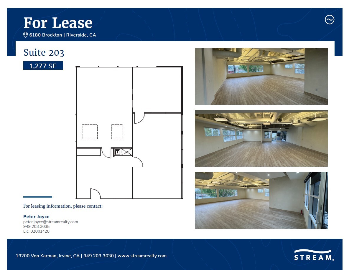 6180 Brockton Ave, Riverside, CA à louer Plan d’étage– Image 1 sur 4