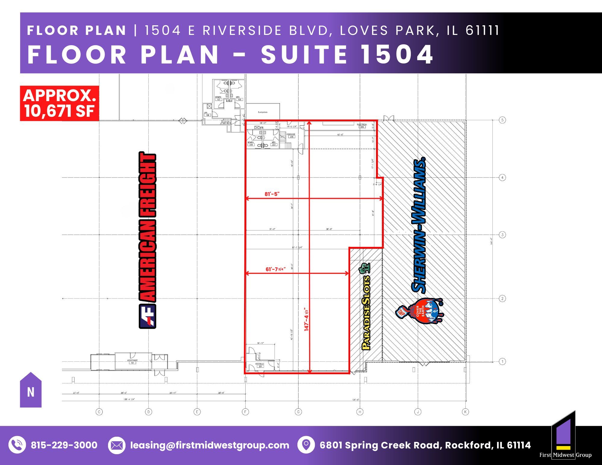 1500-1502 E Riverside Blvd, Loves Park, IL à louer Photo de l’immeuble– Image 1 sur 1