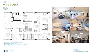 3333 Welborn St, Dallas, TX à louer Plan d’étage– Image 1 sur 13