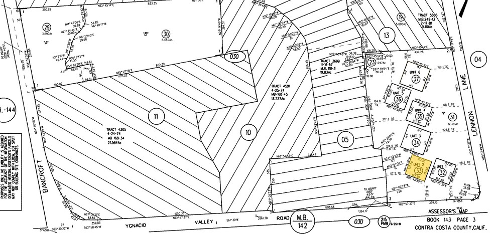 175 Lennon Ln, Walnut Creek, CA à louer - Plan cadastral – Image 3 sur 6