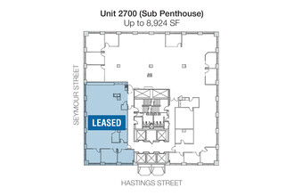 555 W Hastings St, Vancouver, BC à louer Plan d’étage– Image 1 sur 1
