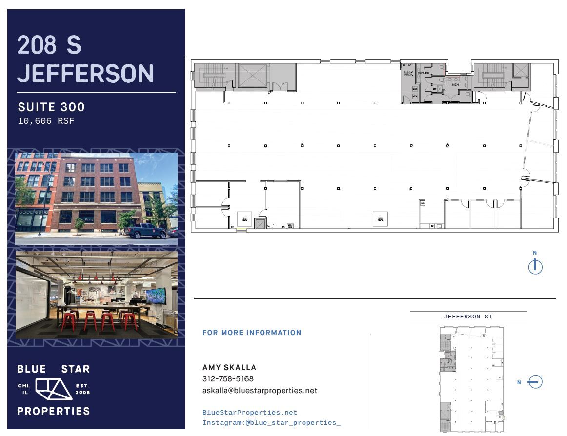 208 S Jefferson St, Chicago, IL à louer Plan d’étage– Image 1 sur 1