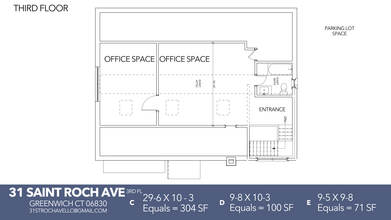 31 Saint Roch Ave, Greenwich, CT à louer Plan d’étage– Image 1 sur 2