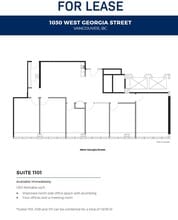 1030 W Georgia St, Vancouver, BC à louer Plan d’étage– Image 1 sur 1