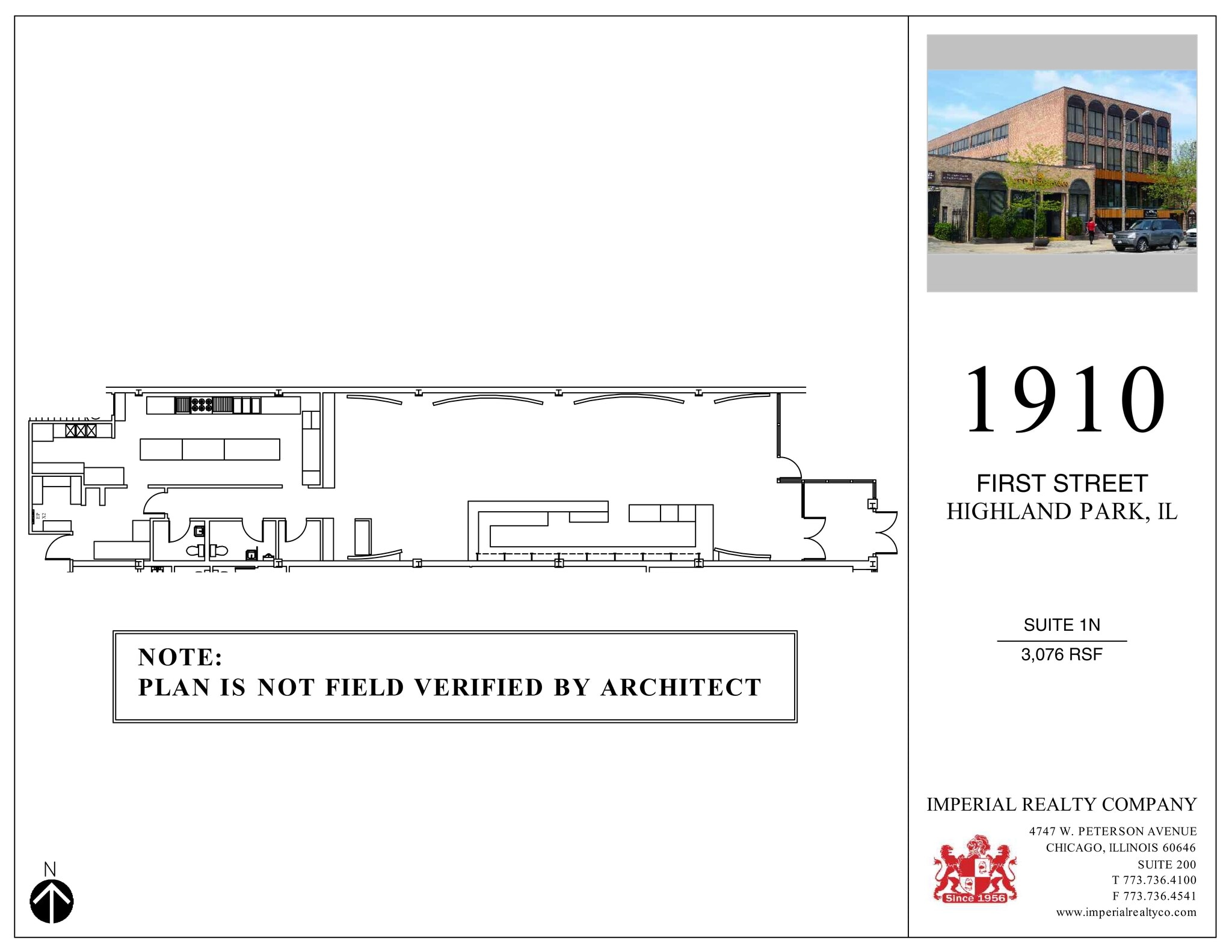 1910 First St, Highland Park, IL à louer Plan de site– Image 1 sur 1