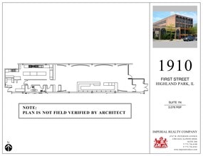1910 First St, Highland Park, IL à louer Plan de site– Image 1 sur 1
