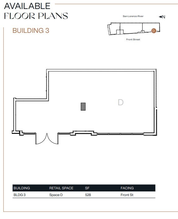414-508 Front St, Santa Cruz, CA à louer Plan d’étage– Image 1 sur 1