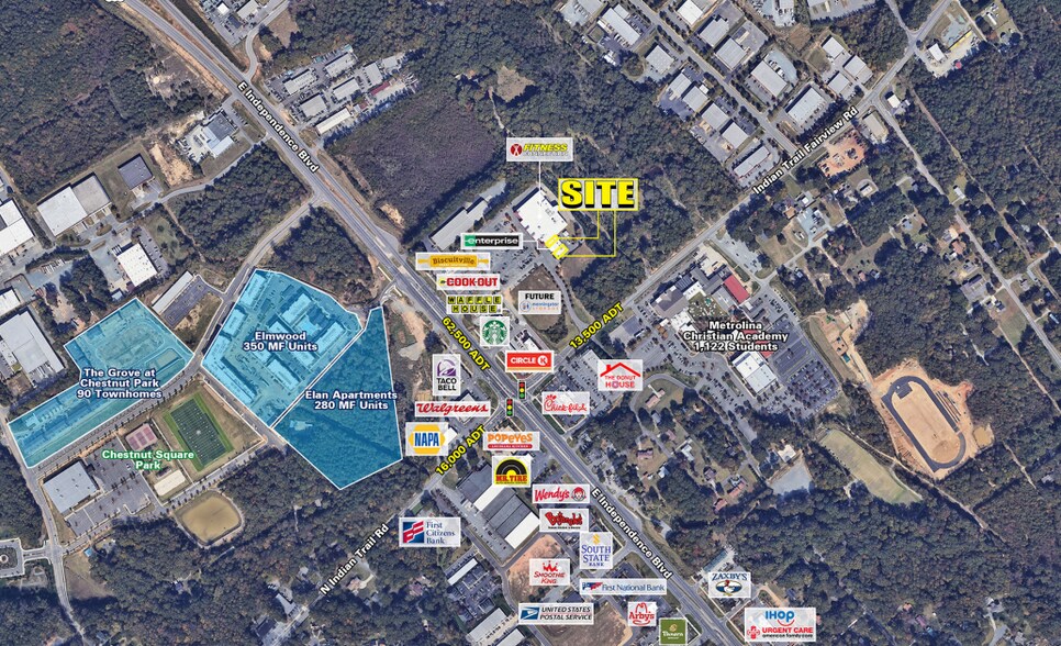 13705-13717 E Independence Blvd, Indian Trail, NC à louer - Photo de l’immeuble – Image 2 sur 15