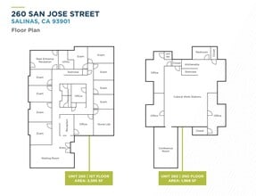 260 San Jose St, Salinas, CA à louer Plan d’étage– Image 1 sur 1