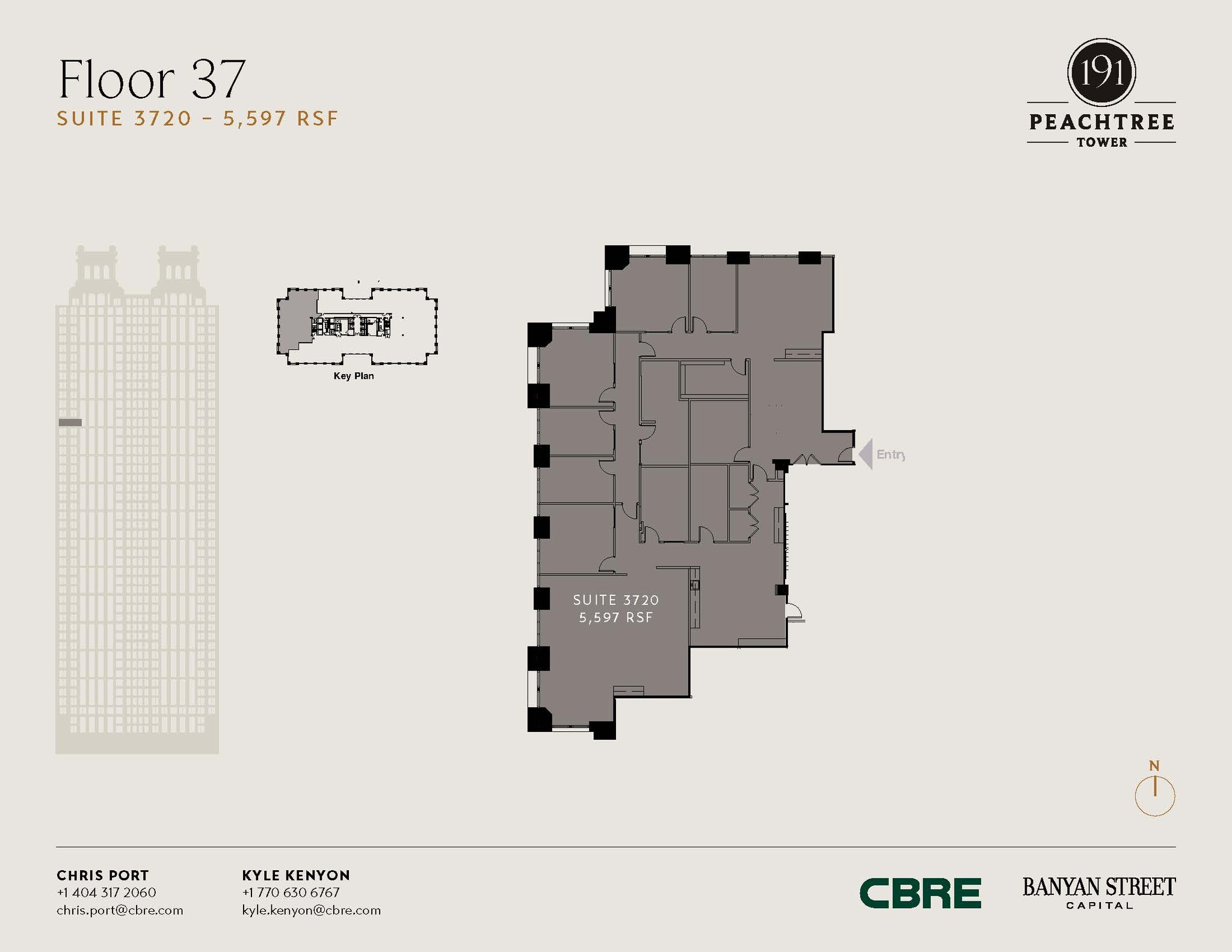 191 peachtree St NE, Atlanta, GA à louer Plan d’étage– Image 1 sur 1