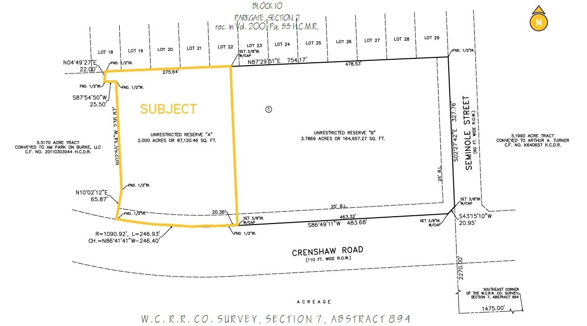 4319 Crenshaw Rd, Pasadena, TX à vendre Plan de site– Image 1 sur 2