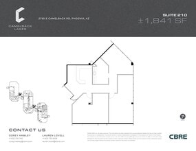 2850 E Camelback Rd, Phoenix, AZ à louer Plan de site– Image 2 sur 2