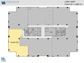 12851 Worldgate Dr, Herndon, VA à louer Plan d’étage– Image 1 sur 6