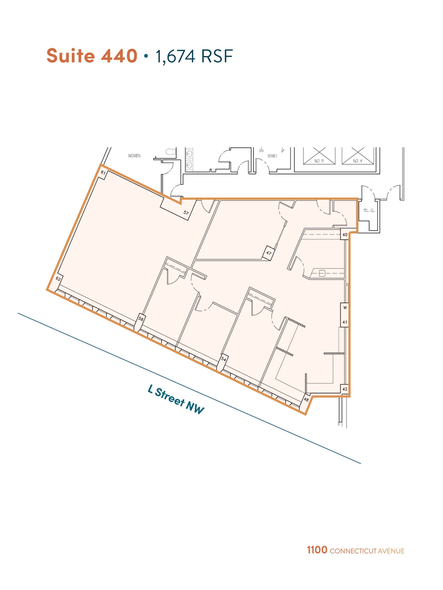 1100 Connecticut Ave NW, Washington, DC à louer Plan d’étage– Image 1 sur 4