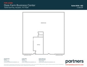 15255 Gulf Fwy, Houston, TX à louer Plan de site– Image 1 sur 1