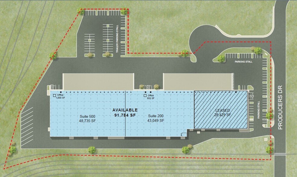 3837 Producers Dr, Stockton, CA à louer - Plan de site – Image 2 sur 15