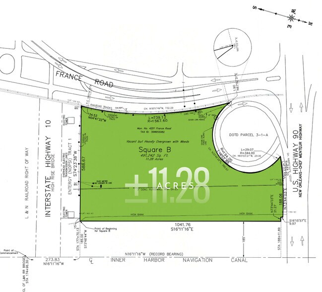 4201 France Rd, New Orleans, LA à vendre - Plan de site – Image 2 sur 8