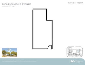 9800 Richmond Ave, Houston, TX à louer Plan d’étage– Image 1 sur 1